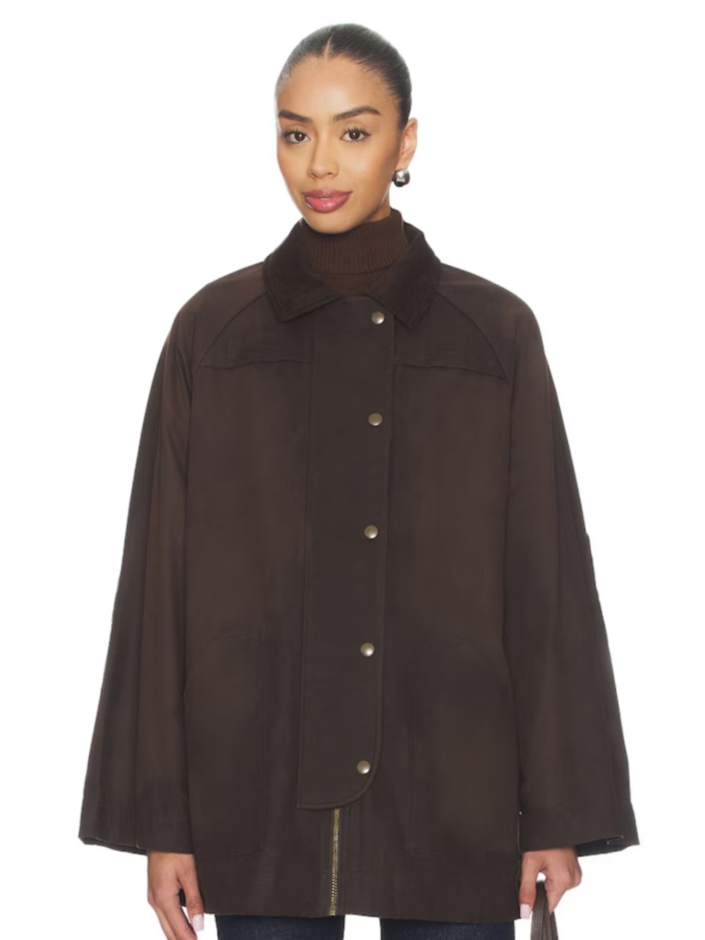 REVOLVE Dark Brown Utility Jacket